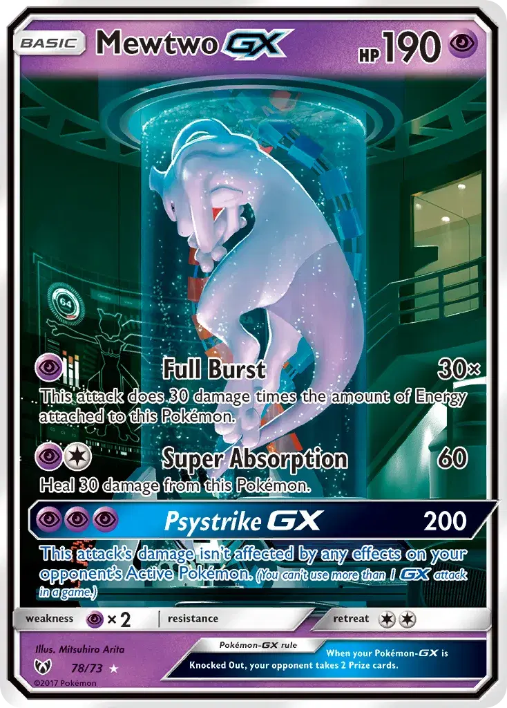 Mewtwo-GX Shining Legends 78