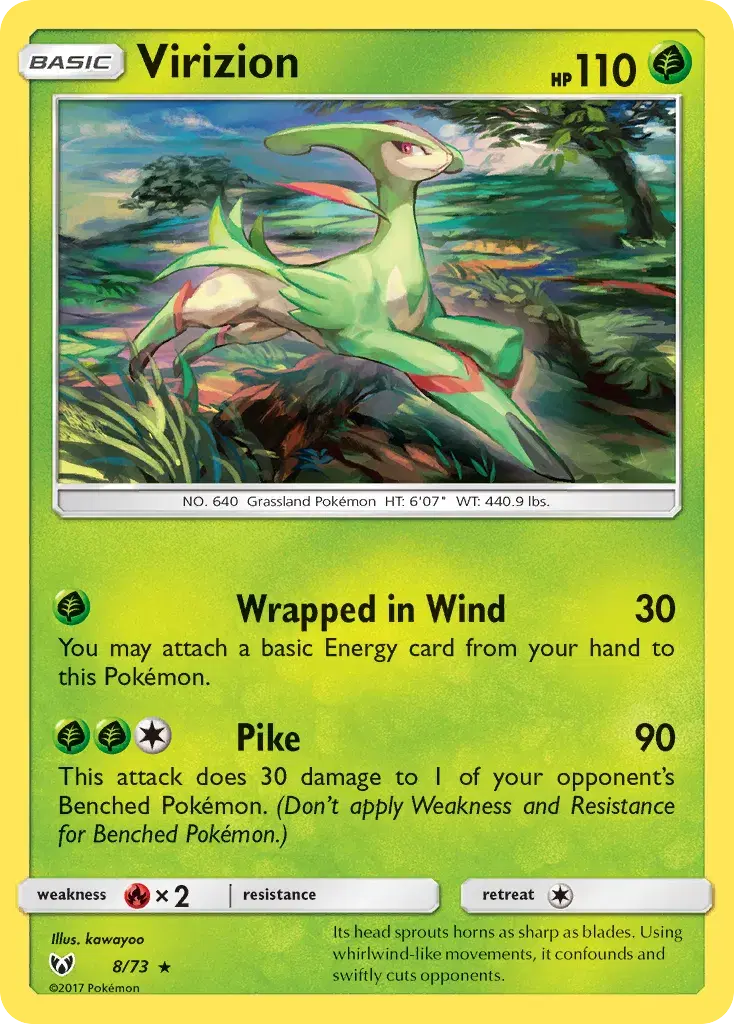 Virizion Shining Legends 8