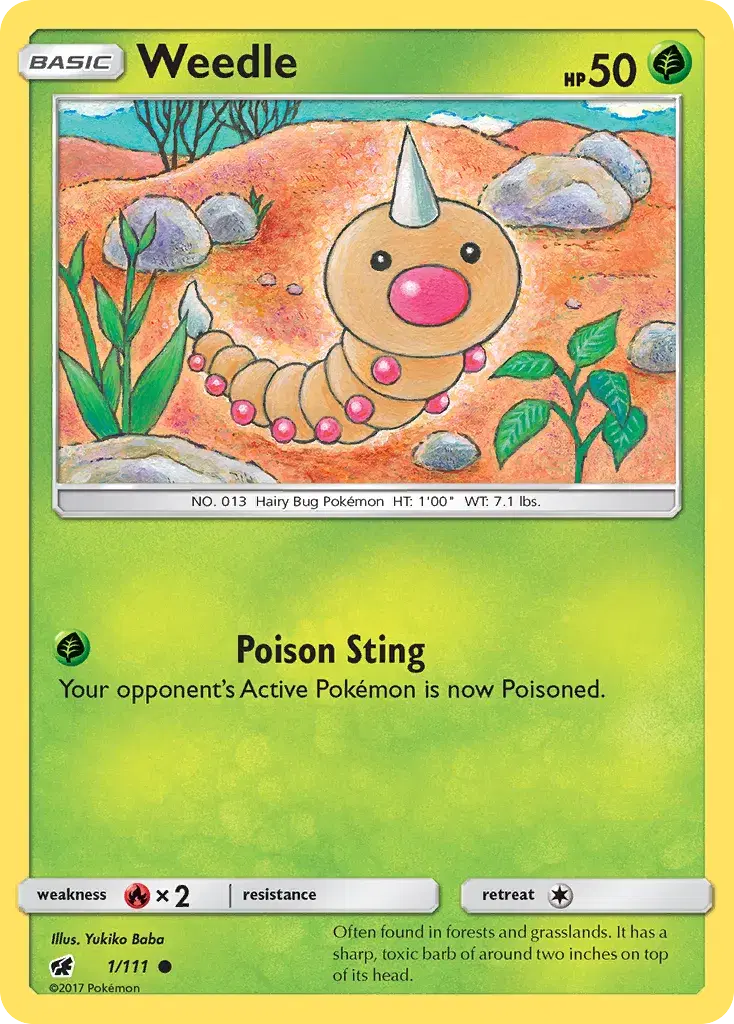 Weedle Crimson Invasion 1