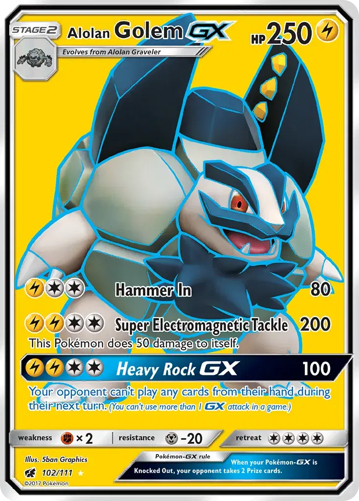 Alolan Golem-GX Crimson Invasion 102
