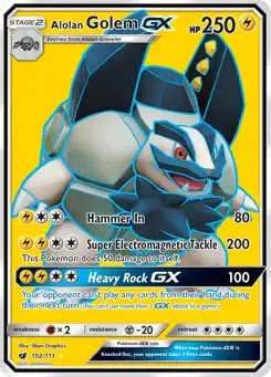 Alolan Golem-GX Crimson Invasion