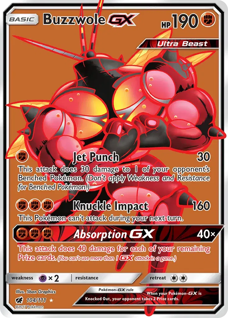 Buzzwole-GX Crimson Invasion 104
