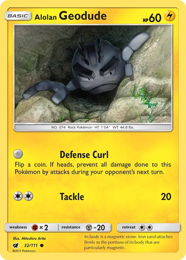 Alolan Geodude Crimson Invasion 32