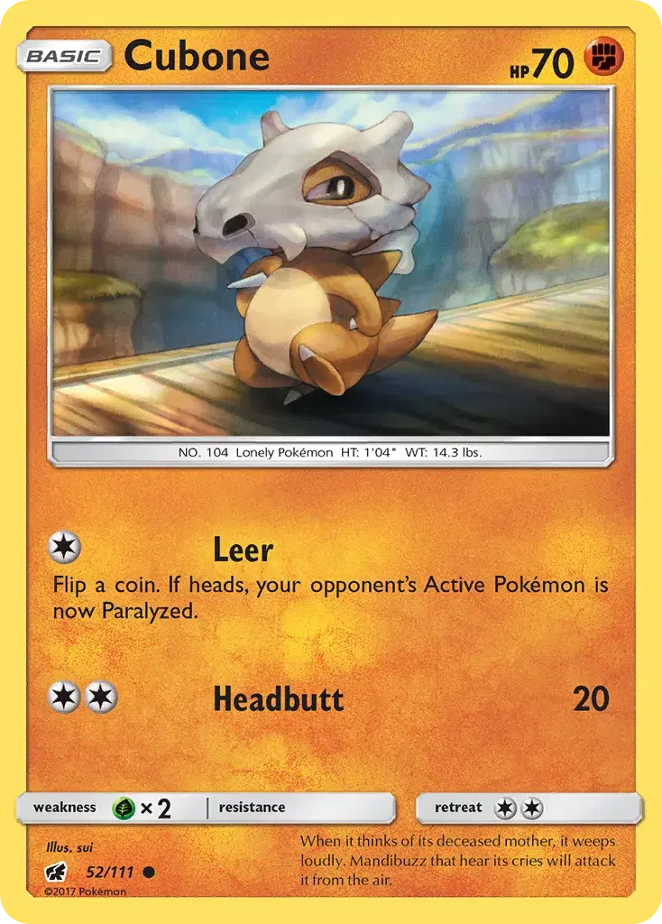 Cubone Crimson Invasion 52