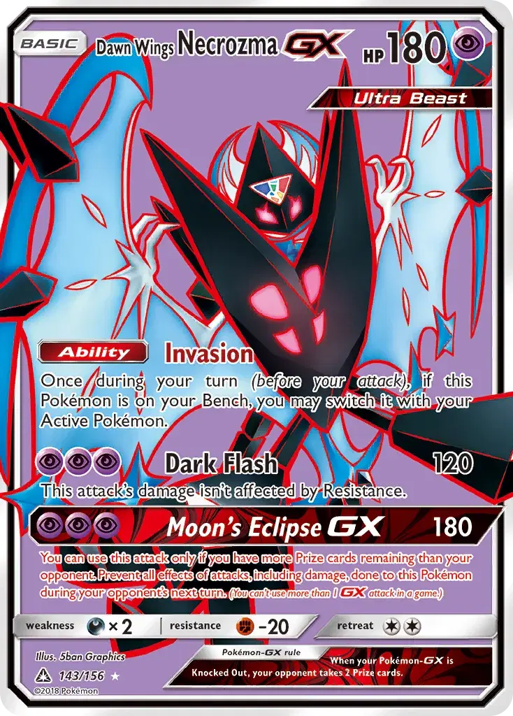 Dawn Wings Necrozma-GX Ultra Prism 143