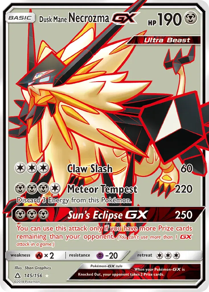 Dusk Mane Necrozma-GX Ultra Prism 145
