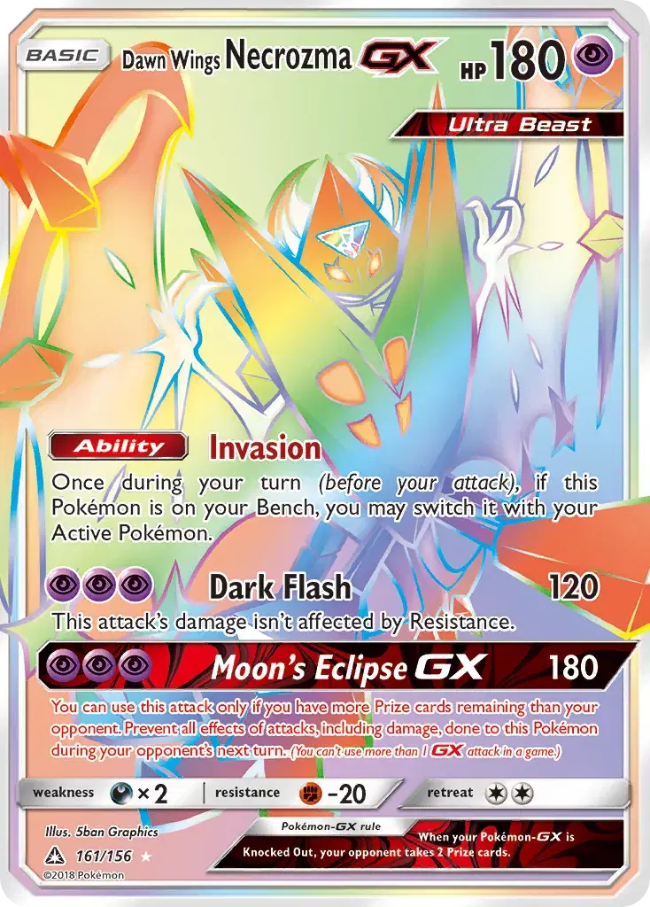 Dawn Wings Necrozma-GX Ultra Prism 161