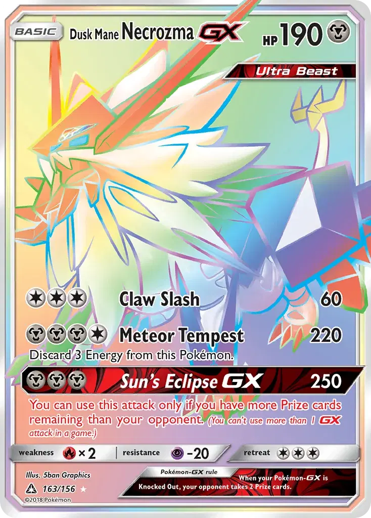 Dusk Mane Necrozma-GX Ultra Prism 163