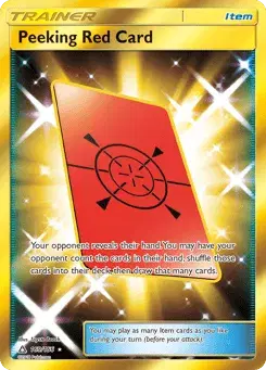 Peeking Red Card Ultra Prism