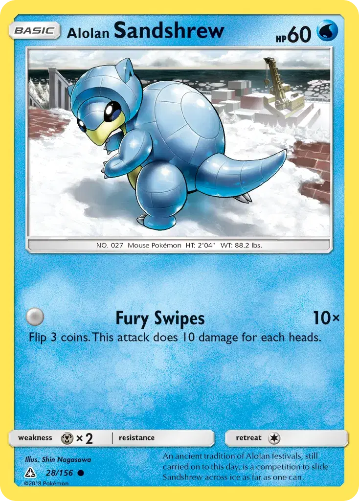 Alolan Sandshrew Ultra Prism 28