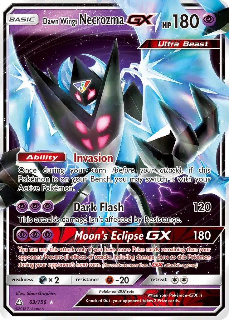 Dawn Wings Necrozma-GX Ultra Prism 63