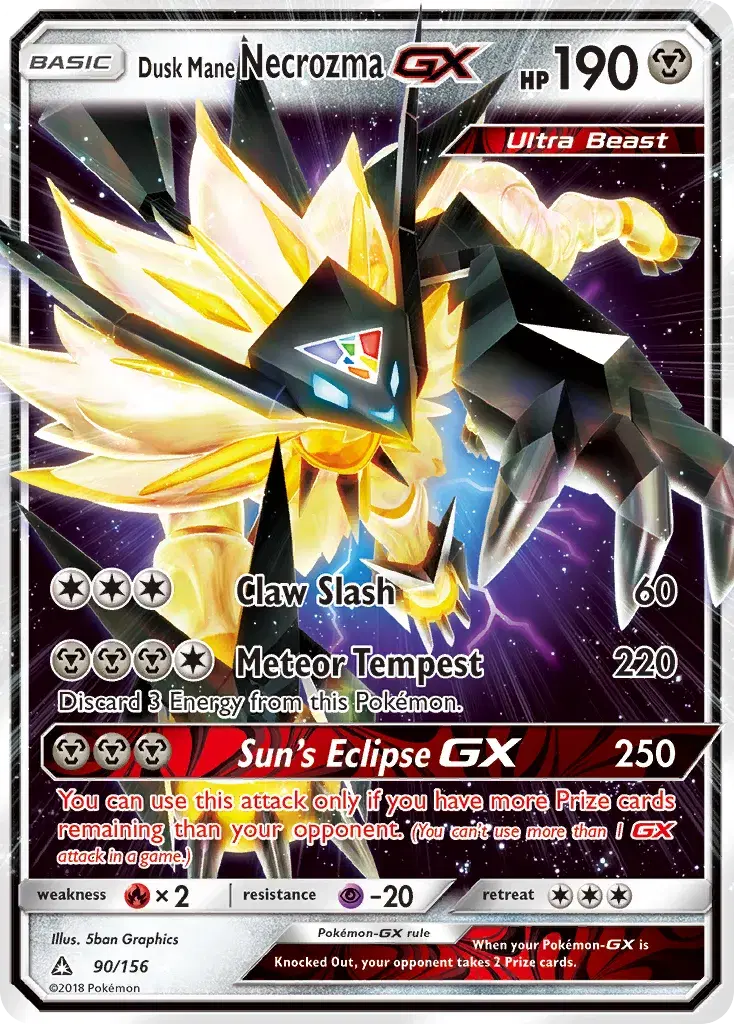 Dusk Mane Necrozma-GX Ultra Prism 90