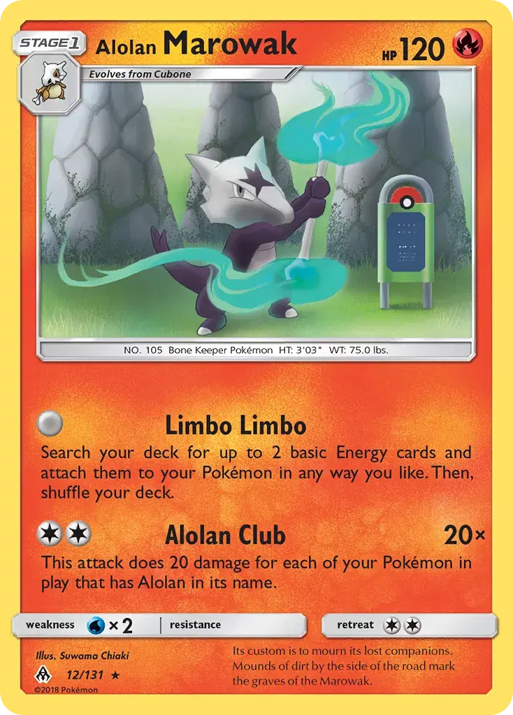 Alolan Marowak Forbidden Light 12