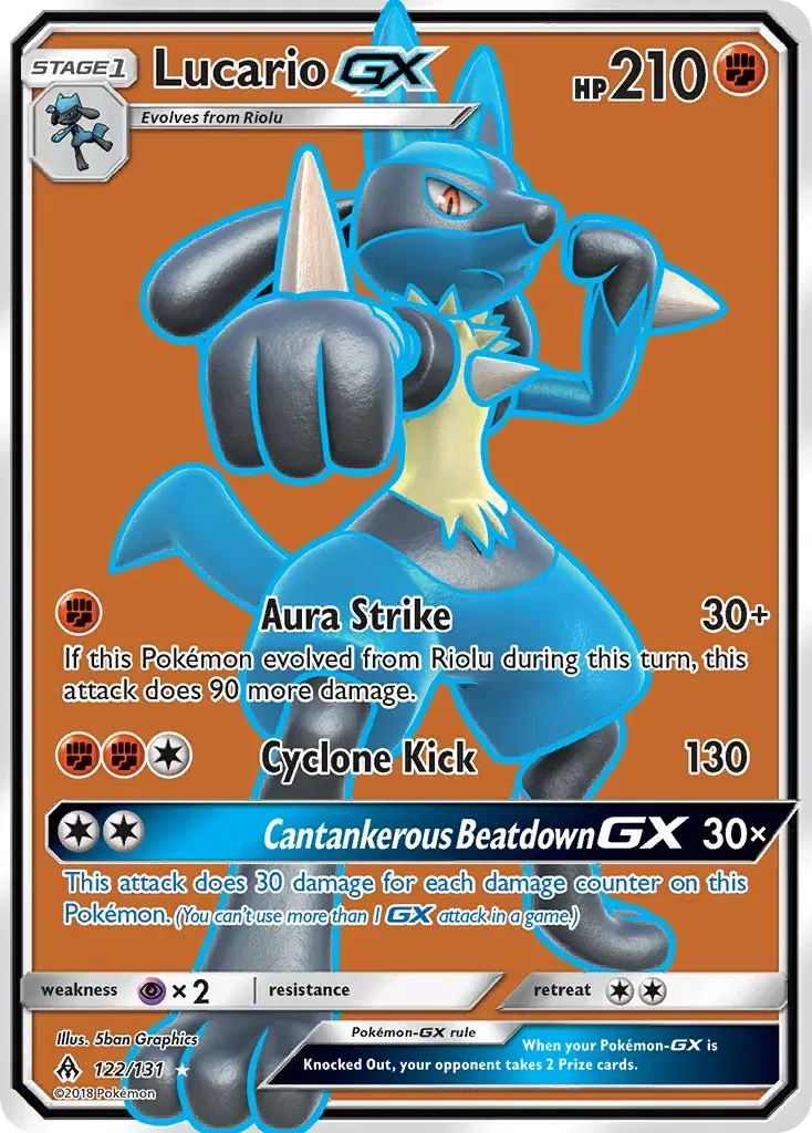 Lucario-GX Forbidden Light 122