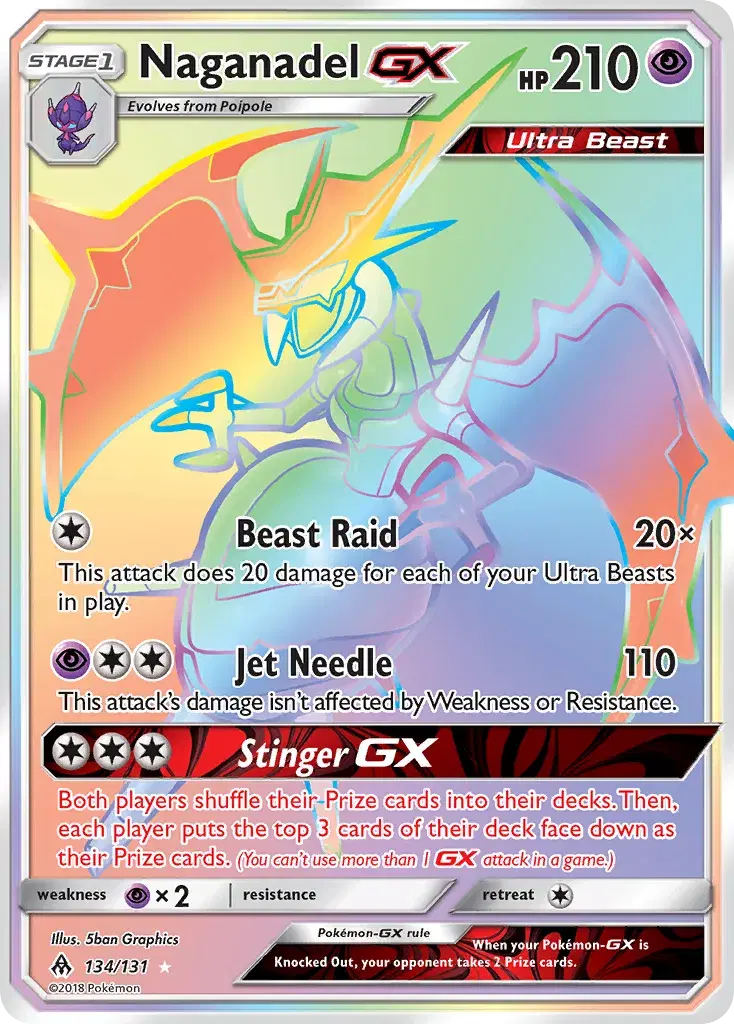 Naganadel-GX Forbidden Light 134