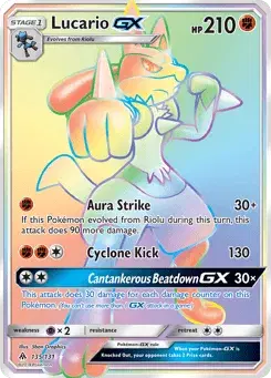 Lucario-GX Forbidden Light