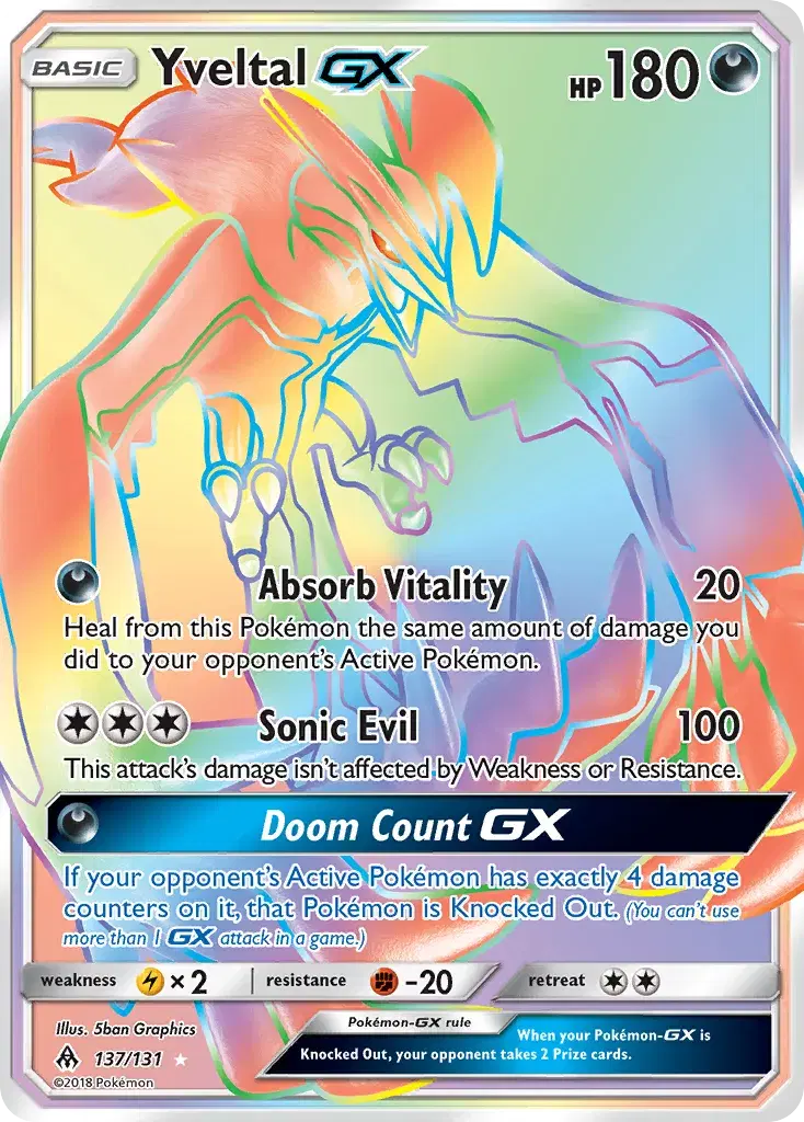 Yveltal-GX Forbidden Light 137
