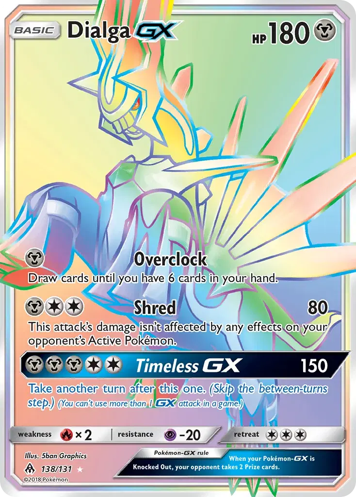 Dialga-GX Forbidden Light 138