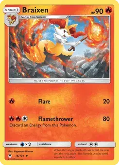 Braixen Forbidden Light