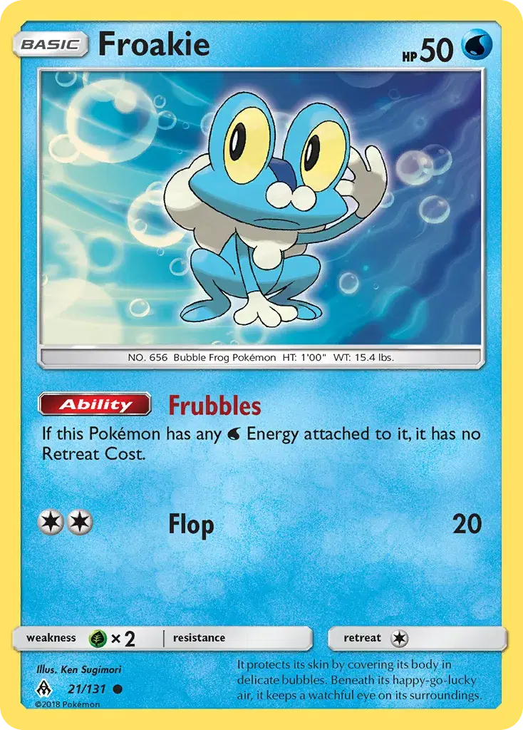 Froakie Forbidden Light 21