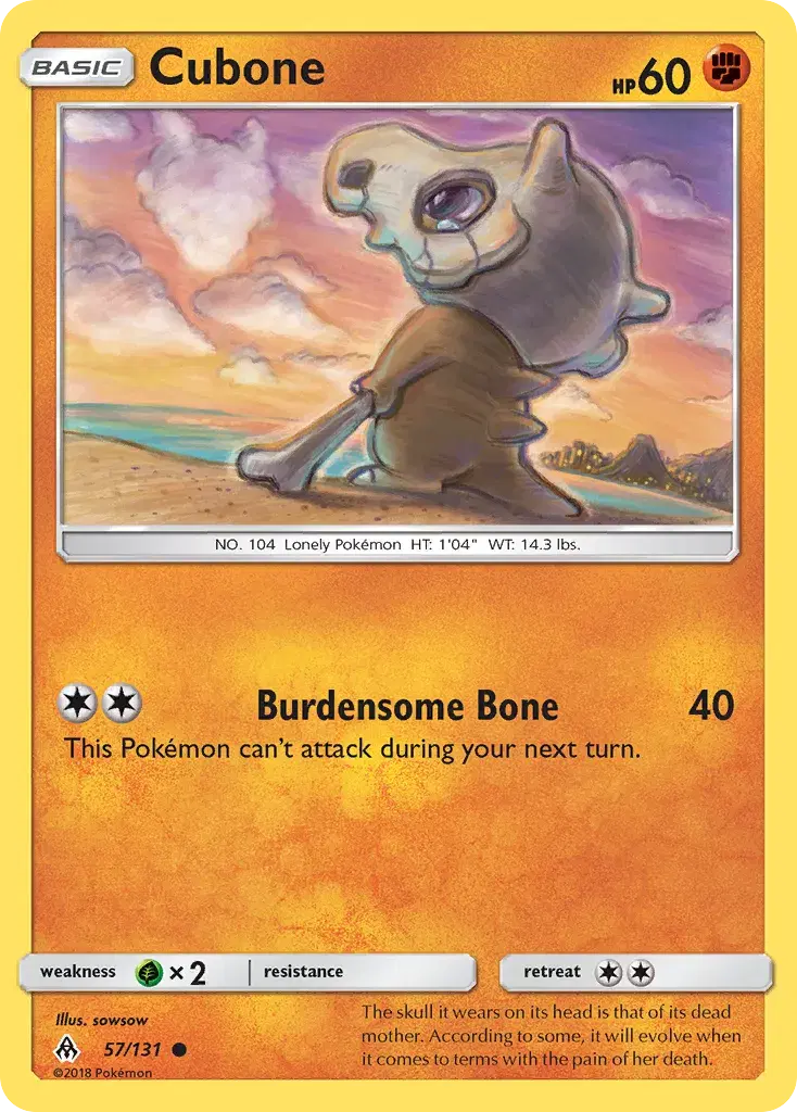 Cubone Forbidden Light 57