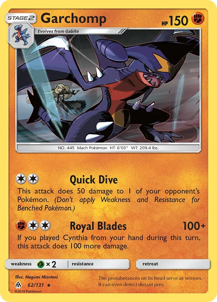 Garchomp Forbidden Light 62