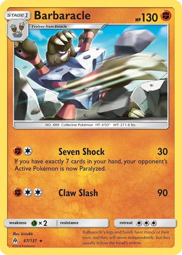 Barbaracle Forbidden Light 67