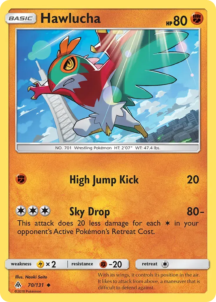 Hawlucha Forbidden Light 70