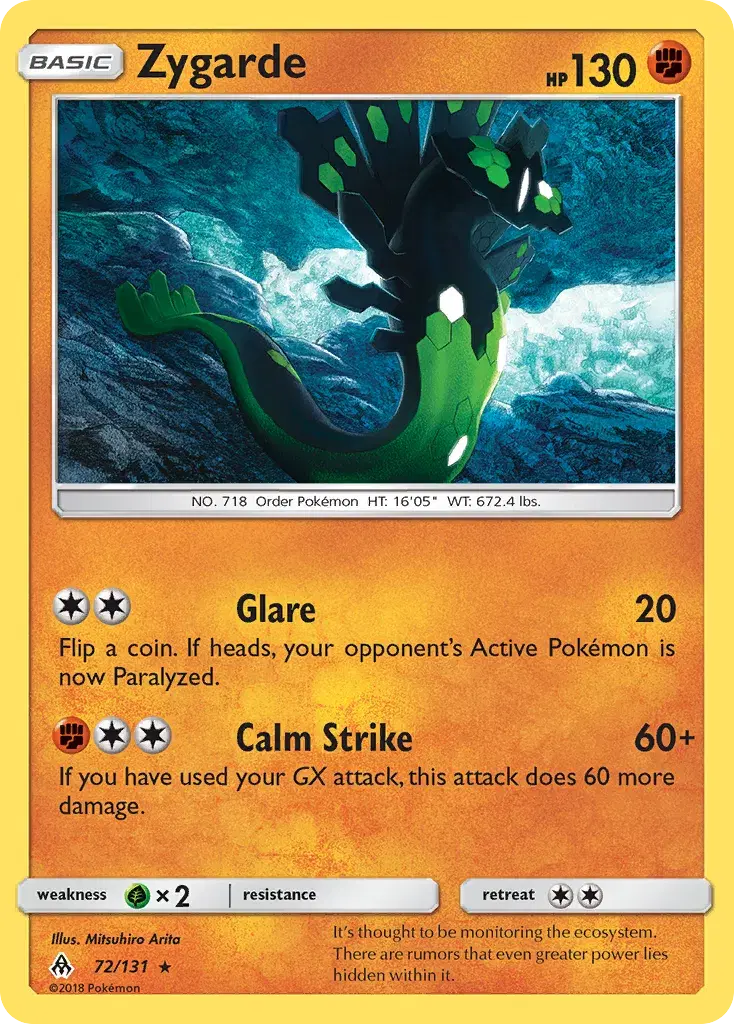 Zygarde Forbidden Light 72