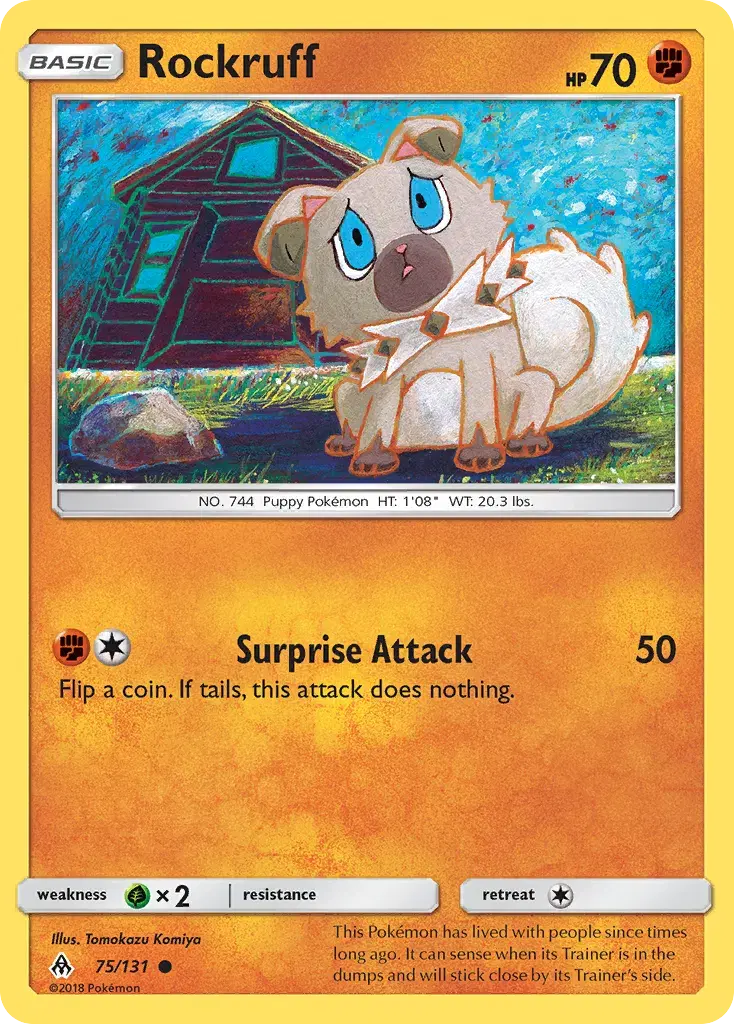Rockruff Forbidden Light 75