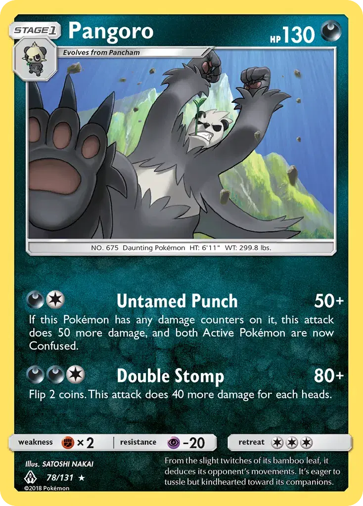 Pangoro Forbidden Light 78