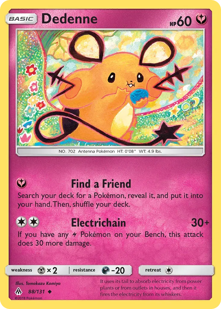 Dedenne Forbidden Light 88