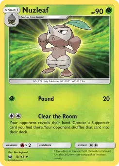 Nuzleaf Celestial Storm