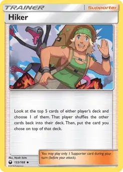Hiker Celestial Storm