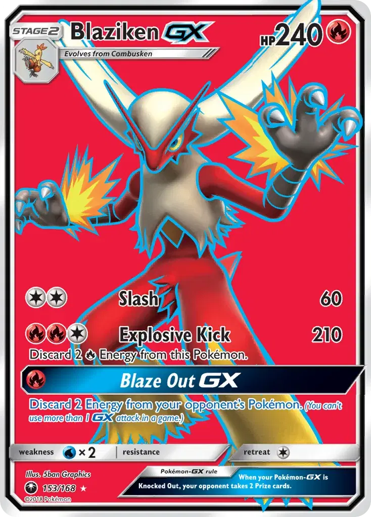 Blaziken-GX Celestial Storm 153