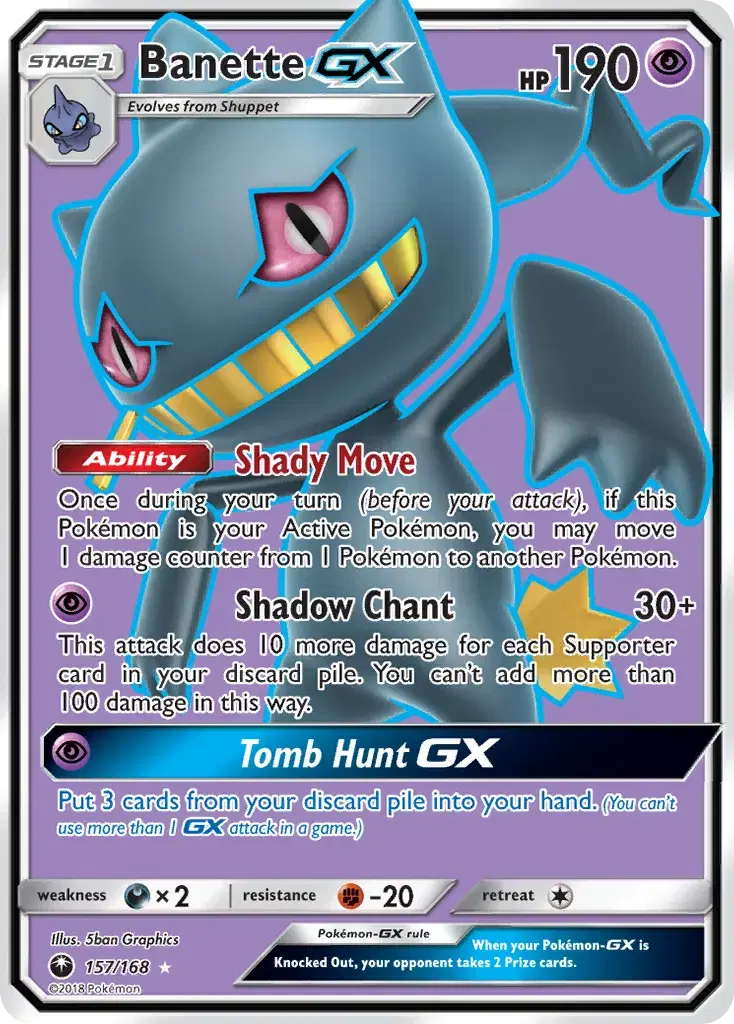 Banette-GX Celestial Storm 157