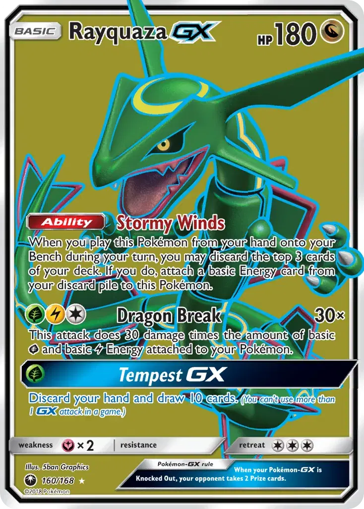 Rayquaza-GX Celestial Storm 160