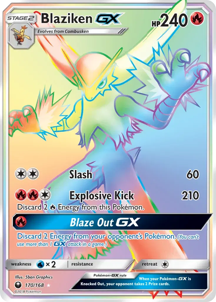 Blaziken-GX Celestial Storm 170