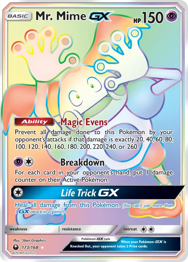 Mr. Mime-GX Celestial Storm 173