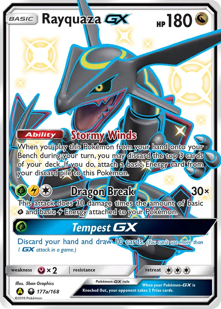 Rayquaza-GX Celestial Storm 177a