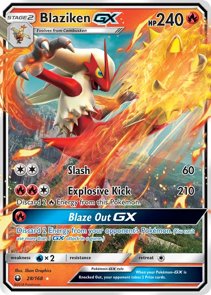 Blaziken-GX Celestial Storm 28