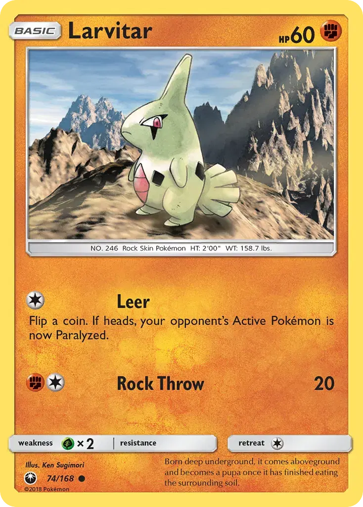 Larvitar Celestial Storm 74