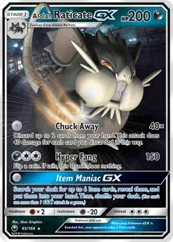 Alolan Raticate-GX Celestial Storm