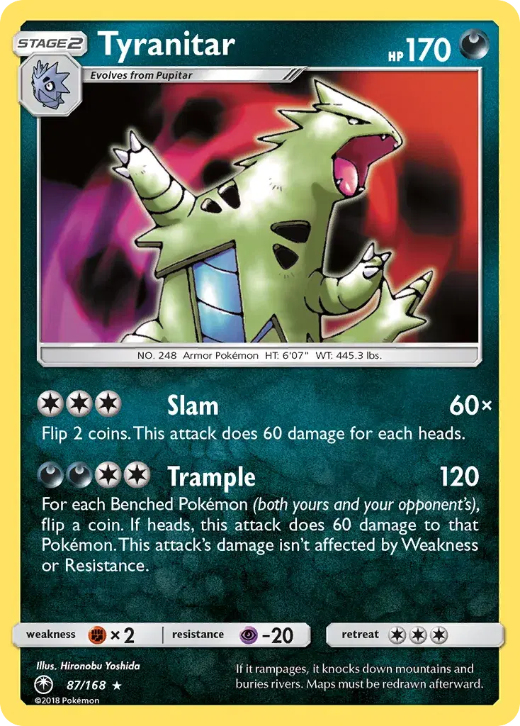 Tyranitar Celestial Storm 87