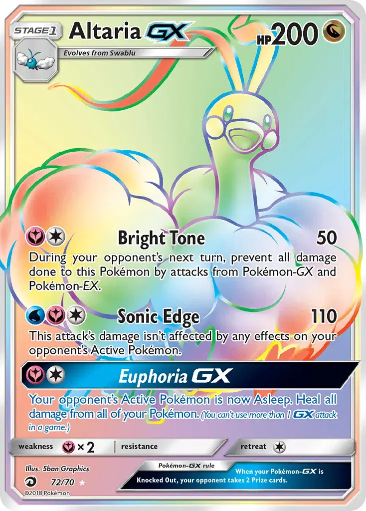 Altaria-GX Dragon Majesty 72
