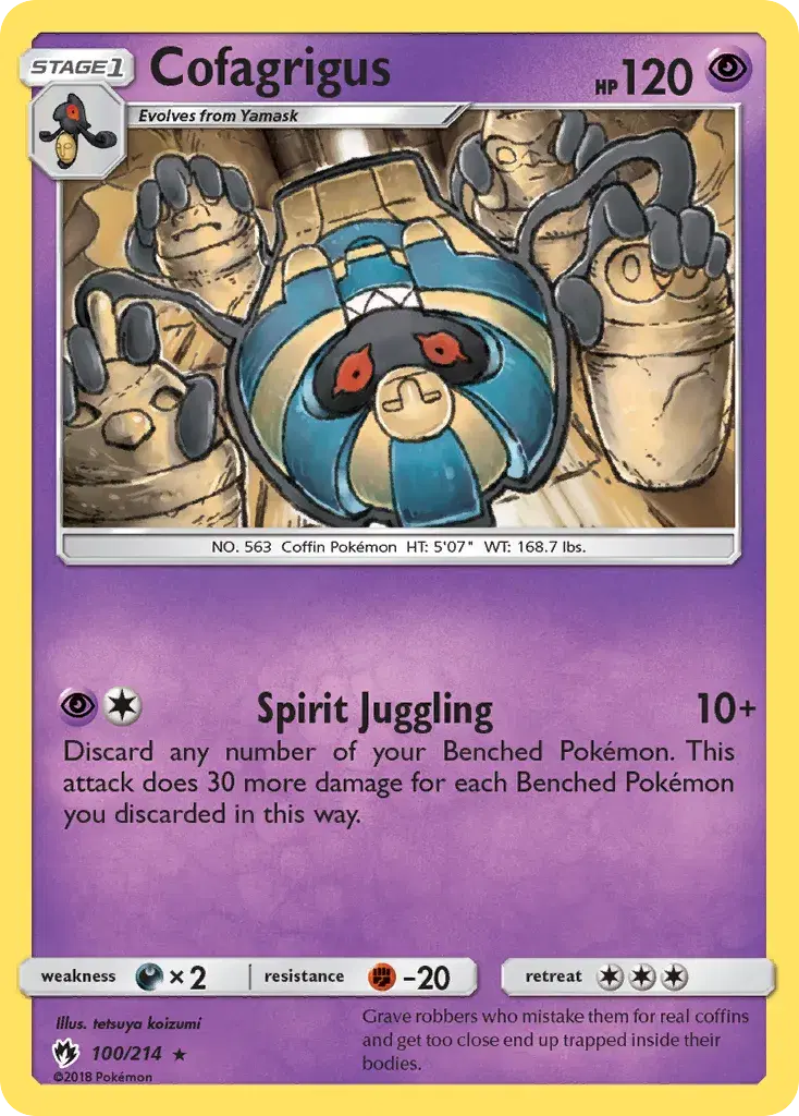 Cofagrigus Lost Thunder 100