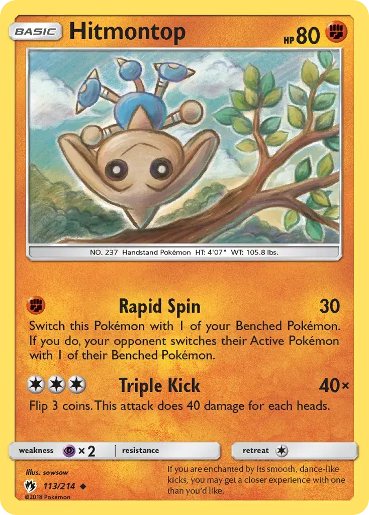 Hitmontop Lost Thunder 113