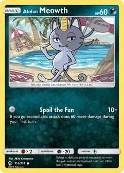 Alolan Meowth Lost Thunder