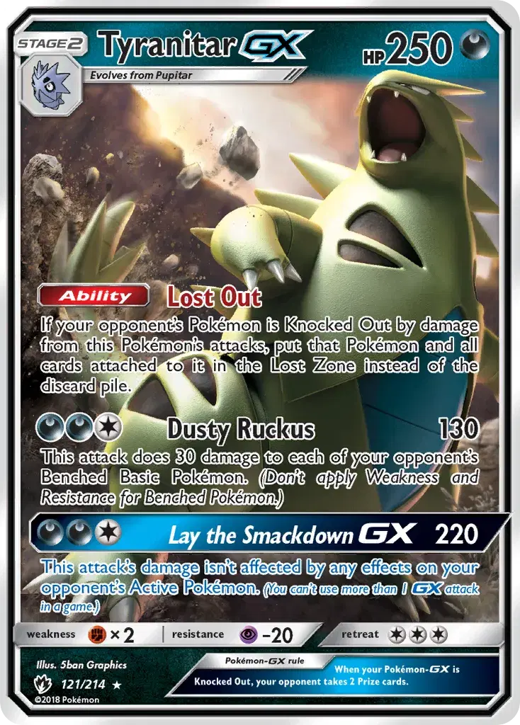 Tyranitar-GX Lost Thunder 121