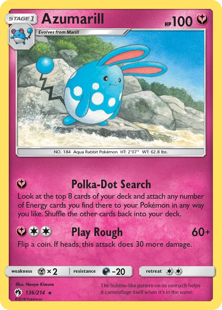 Azumarill Lost Thunder 136